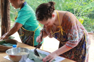 Woman in Thai Cooking Class