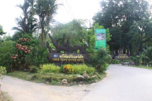 entrance to resort